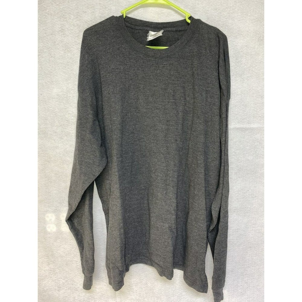 Mountain Cove Apparel Mens Ribbed Long Sleeved Shirt Warm Winter 2xl Gray